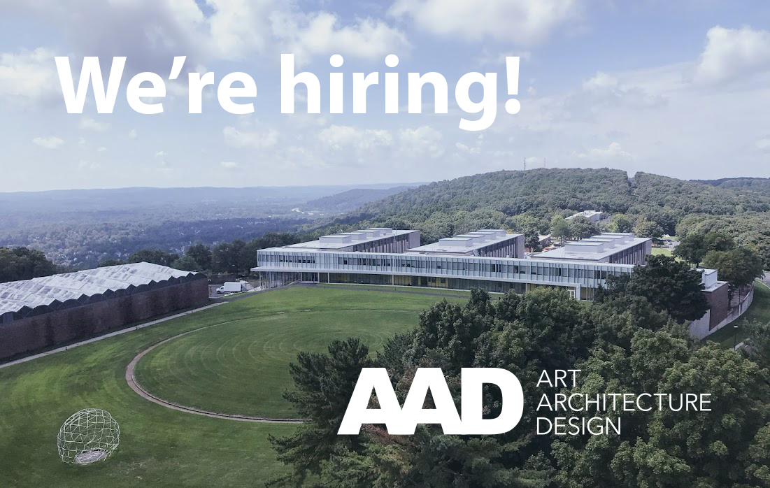 We're hiring! Art, Architecture and Design <a href="/LehighU/">Lehigh University</a> has  four tenure-track openings: architecture, graphic design, industrial design, sculpture. Yes, you really do want to be here! At a university custom-built for makers, designers, and creative thinkers. And the views!
