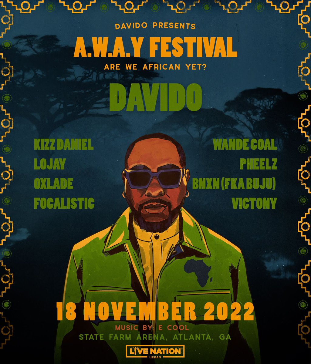 Taking you A.W.A.Y with a one-day music festival and cultural experience . I can’t wait to have some of my friends from back home share the stage with my friends Stateside as we promote the culture! 
Tickets go on sale on 23rd of September.