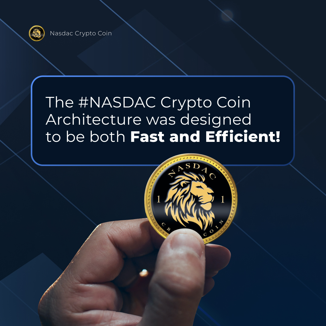 NASDAC_Coin's tweet photo. The #NASDAC Crypto Coin Architecture was designed to be both Fast and Efficient! ⚡

Fast transaction times and faster transaction and block minting speeds than #Bitcoin

NASDAC Crypto Coin has been designed and specifically Built-For-Business! 🤝

More: https://t.co/t5YQrXLTY6 https://t.co/zFkcab6VP4