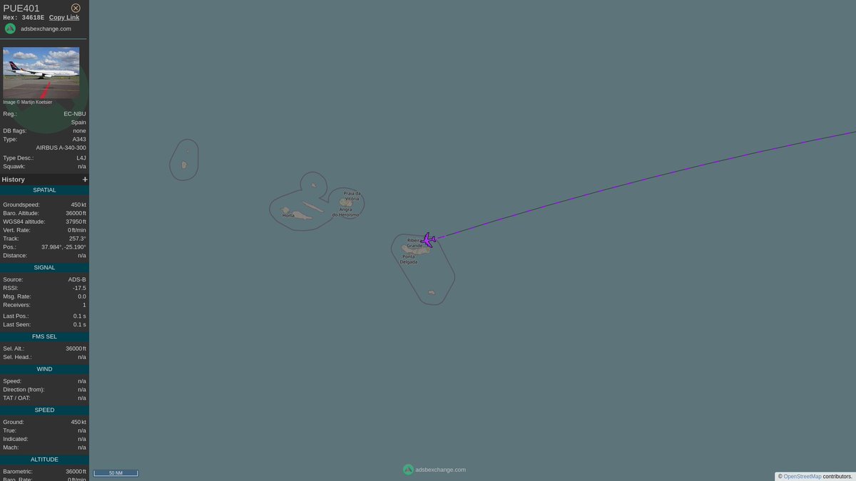 PlaneMayday's tweet photo. #Emergency #Hihack flight #PUE401 is squawking #7500 (Hijack) at 9/15/2022, 1:14:55 PM
https://t.co/uheI6fRShb https://t.co/GUa7EDgVwf