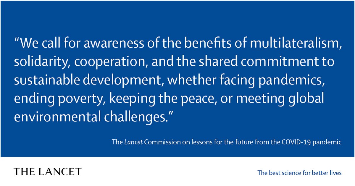 Chief among the Commission's recommendations is strengthening multilateralism in all crucial dimensions: political, cultural, institutional, & financial. Only then can our greatest global challenges be overcome. hubs.li/Q01mmNZd0