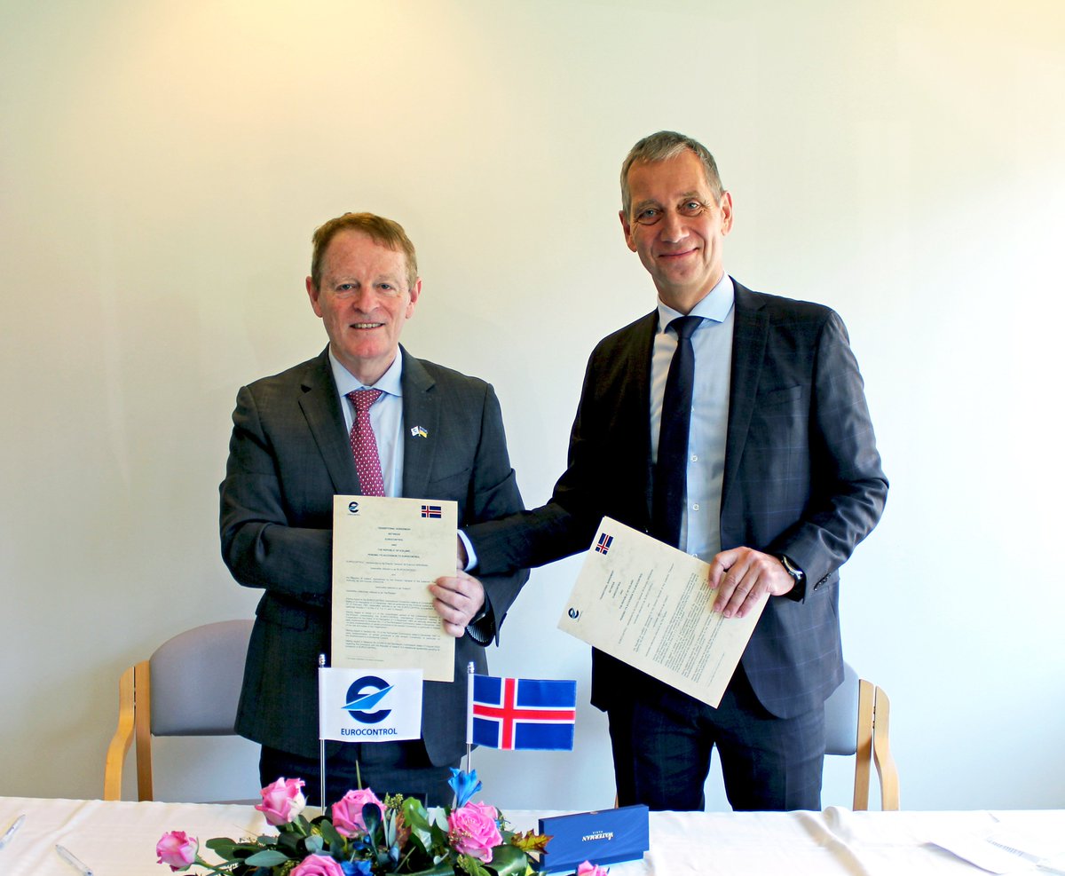 BrennanEN23's tweet photo. Delighted to sign Transitional Agreement today with Iceland 🇮🇸 Transport Authority #icetra pending accession of Iceland to @eurocontrol on 1/1/2025. Great cooperation & important step forward! @Transport_EU @ECACceac @isavia
https://t.co/usARu6HJds https://t.co/EBFLl7TdAb