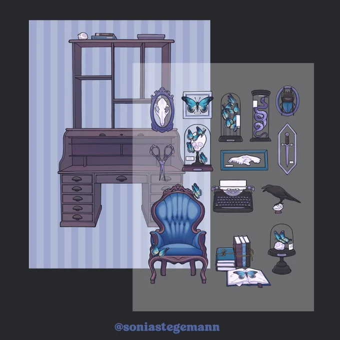 Concept for a transparent sticker sheet 