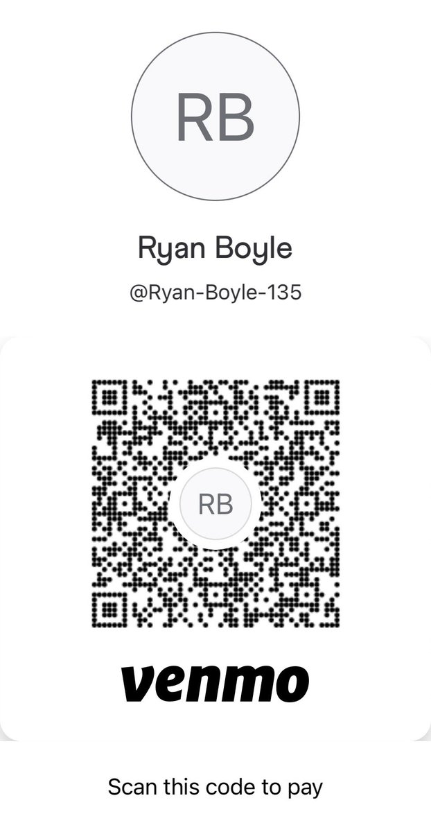 PorquerZ's tweet photo. @Venmo Venmo- Ryan-Boyle-135 #VenmoMe https://t.co/qlnzc23w3T