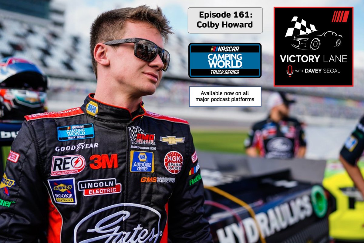 🚨 Victory Lane, Episode 161 🚨

Guest: 🌟 <a href="/ColbyHoward16/">Colby Howard</a> 🌟

🏆 3rd generation racer
🤕 Why dirtbikes didn't work out
🏁 Adjustment to 4 wheels
😬 <a href="/JDMotorsports01/">JD Motorsports</a> split
📈 Joining <a href="/BMR_NASCAR/">Bill McAnally Racing</a>
💥 <a href="/CarsonHocevar/">Carson Hocevar</a> IRP incident
📝 Lack of practice time

🎧→ apple.co/3RI3ANU