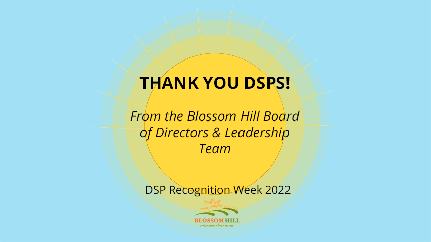 BlossomHillHome's tweet photo. Thank you DSPs from Blossom Hill Board of Directors & Leadership Team!
https://t.co/aq3yp0b7wS
#DSPRW2022 #DSPsRock #ThankYouDSPs https://t.co/KeUEr6UFBy