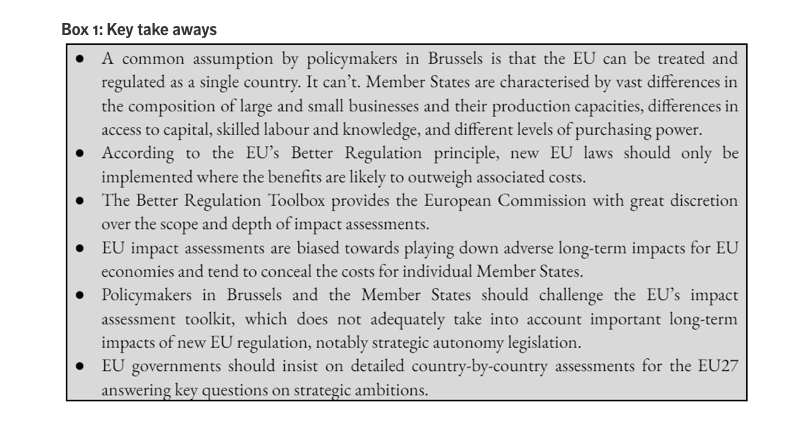 Short article reflecting on flaws in the EU's regulatory impact assessment regime, especially in light of "Strategic Autonomy" ambitions in Brussels and some (large) EU Member States.

#StrategicAutonomy #Sovereignty #DigitalEurope