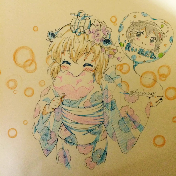 2015年。艦これ大量に描いてた時期です。まだ紙と鉛筆メインの頃。 #最近フォローした方は知らない過去絵を晒す 