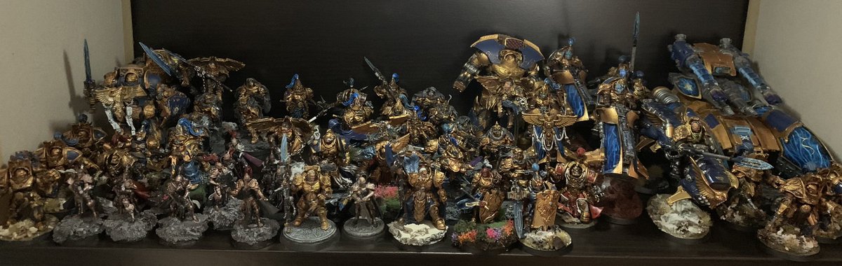 SerroHedron's tweet photo. @WarComTeam The Shield Host of the Azure Vanguard is ready for battle. https://t.co/qfQFXpEXWR