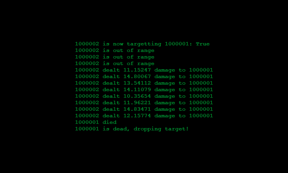 HubWorldGame's tweet photo. Green text and scanlines make every debug log feel like a blockbuster hacker movie.

#gamedev #indiedev #indiegame #madewithunity #unity3d https://t.co/wE7CqnvwMJ