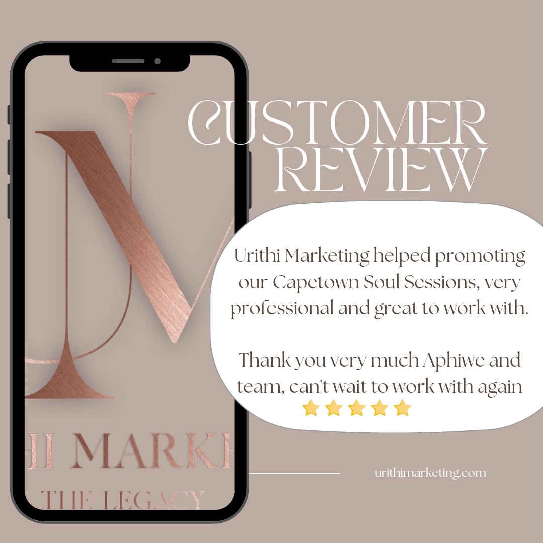 UrithiM's tweet photo. In April we had the pleasure of working with the Cape Town Soul Sessions team. Have a look at their review of our services.
#event #eventmarketing #eventadvertising #urithi #urithimarketing #urithimarketingapp #digitalmarketing #digitalmarketingagency #digitaladvertising https://t.co/IxNSDM46Tn