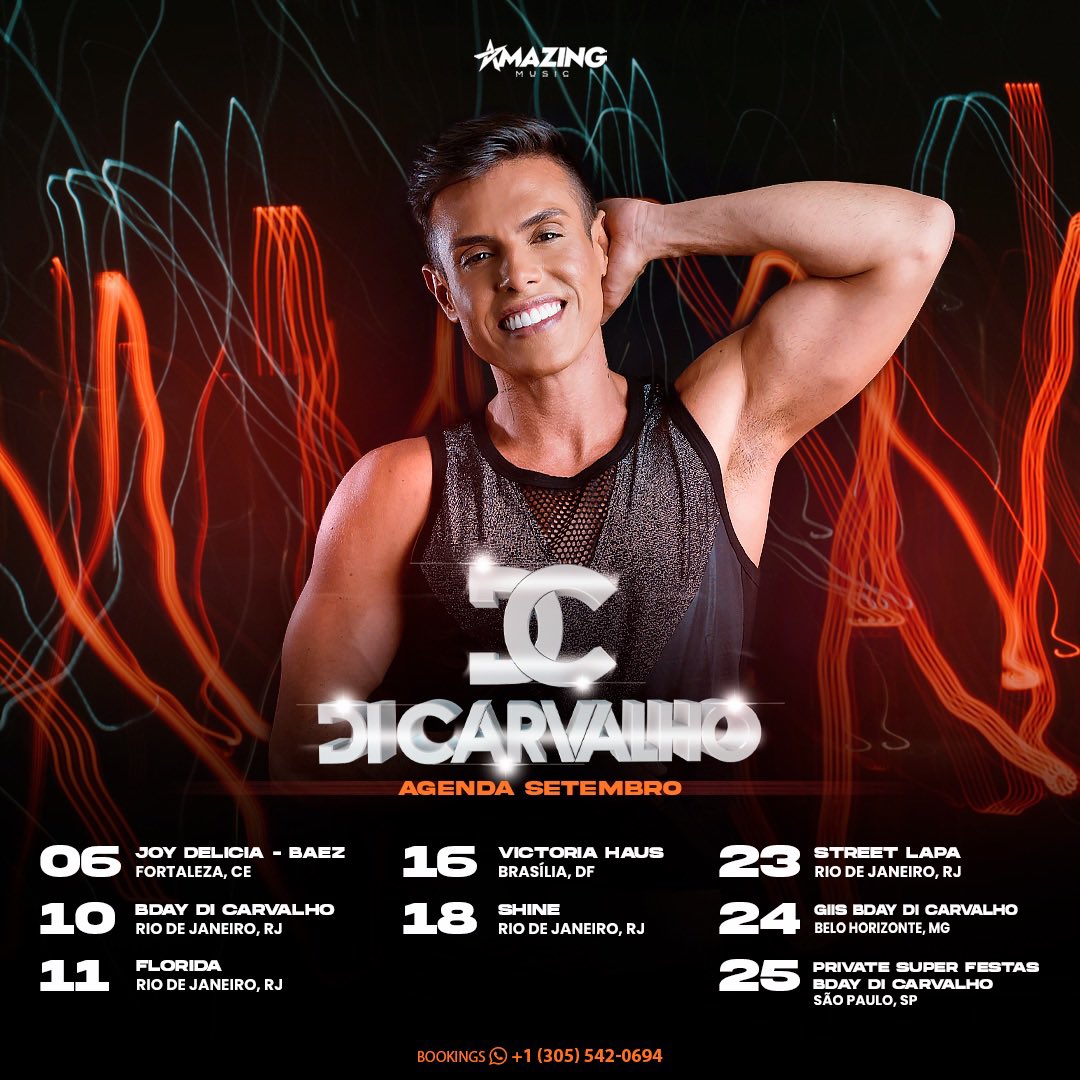 O meu BDay já passou mais ainda temos muito o que comemorar por aí esse mês de setembro … quero ver quem vai comer meu bolo ? 🍰 😻❤️
Onde eu vejo vocês ? Vai ser um BAPHOOOO… 🎈❤️
.
Apoio @faclub_djdicarvalho_oficial 
Assessoria <a href="/amazing/">Amazing</a>.music.br