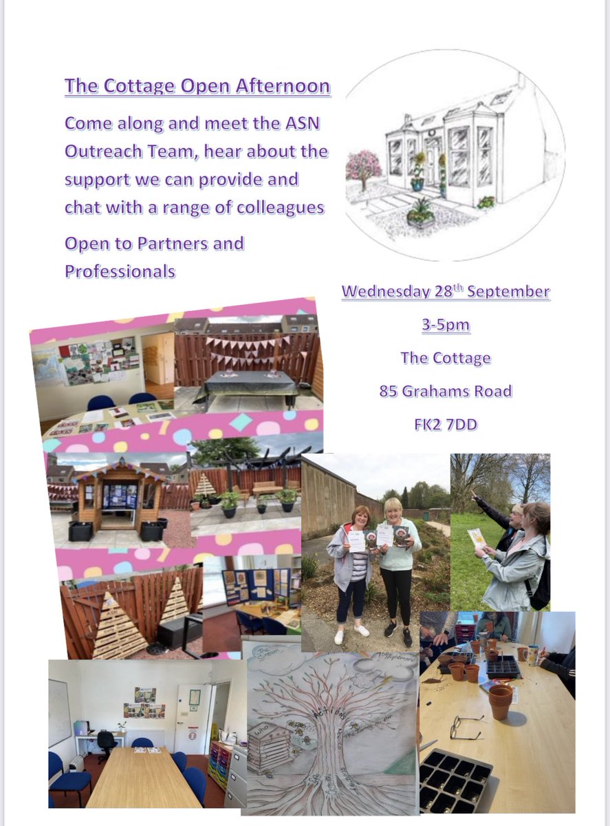 Jenny McNeill (@jennymc_asn) on Twitter photo We are having an open afternoon for Falkirk Council Professionals and 3rd Sector Partners. Just drop in and meet the ASN Outreach Team! <a href="/CottageFalkirk/">The Cottage - Falkirk</a> <a href="/ASNFalkirk/">Falkirk Council ASN Service</a> <a href="/dwellsASN/">David Wells</a> <a href="/LynnDayASN/">Lynn Day</a> <a href="/AliceGrant67/">Alice Grant</a> We are having an open afternoon for Falkirk Council Professionals and 3rd Sector Partners. Just drop in and meet the ASN Outreach Team! <a href="/CottageFalkirk/">The Cottage - Falkirk</a> <a href="/ASNFalkirk/">Falkirk Council ASN Service</a> <a href="/dwellsASN/">David Wells</a> <a href="/LynnDayASN/">Lynn Day</a> <a href="/AliceGrant67/">Alice Grant</a>