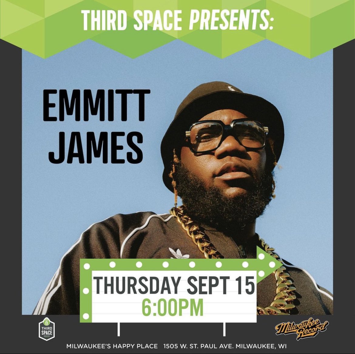 lostboy_emmitt's tweet photo. Milwaukee: Tonight I’ll be closing @thirdspacebrews concert series w/ @Drumsonsam on 🥁 

You can pull up at 4pm &amp; get yourself a drink &amp; browse the merch. 🎶 starts at 6pm. See you there ✨ https://t.co/QYdYnLXIR9