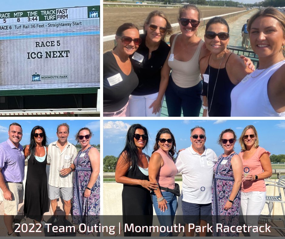 icgnext's tweet photo. The ICG Next team had a blast at Monmouth Park Racetrack for its 2022 Annual Client Appreciation Event. #racetrack #icgnext #client #appreciation https://t.co/ziaCeG6xHD