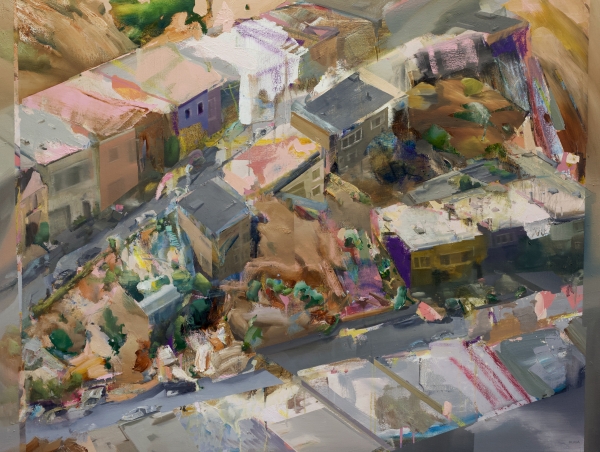 8__LAB's tweet photo. Houses on Hills SF by Artist Daniel Ochoa https://t.co/b9QcrLRmAR @dochoart #DanielOchoa #art #artwork #8labartsplatform #artist https://t.co/ATEN9jEayS
