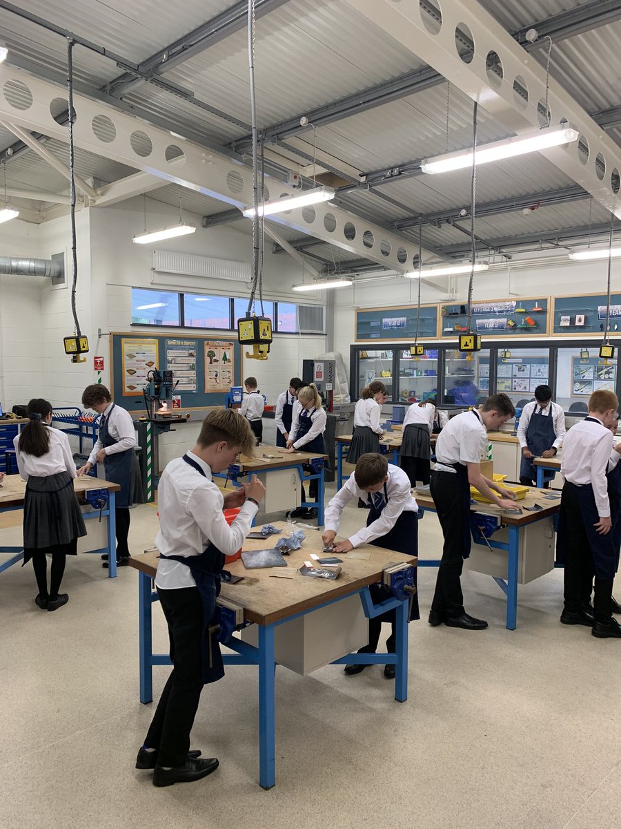 Great to have our Year 10 pupils back in the workshop! They are working on their skills they have developed over the last two years in preparation for a busy term in a Technology and Design #STEMeducation #teamknock