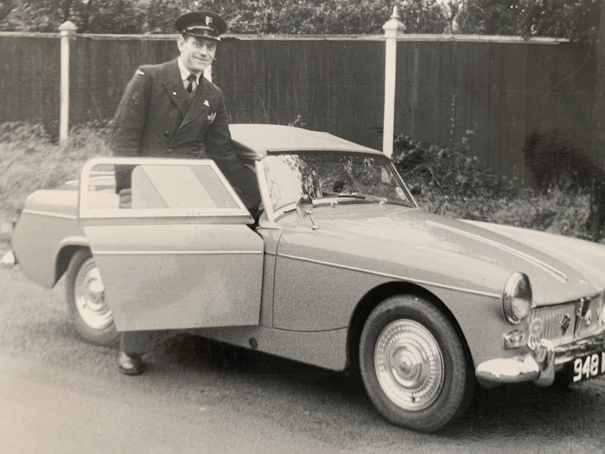 Ian_A_MacDonald's tweet photo. #ThrowbackThursday - London 1964. #TomMac and his sports car. #TeamMacDonald https://t.co/zBSOBZF8NW