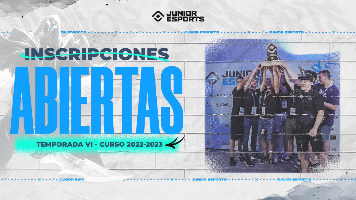 ⭐️ TEMPORADA 6 ⭐️

Abrimos las inscripciones a la nueva temporada de JUNIOR Esports. ¡Contacta con un docente de tu centro educativo y llévalo a lo más alto!

Toda la información 👉 junioresports.es/news/la-sexta-…