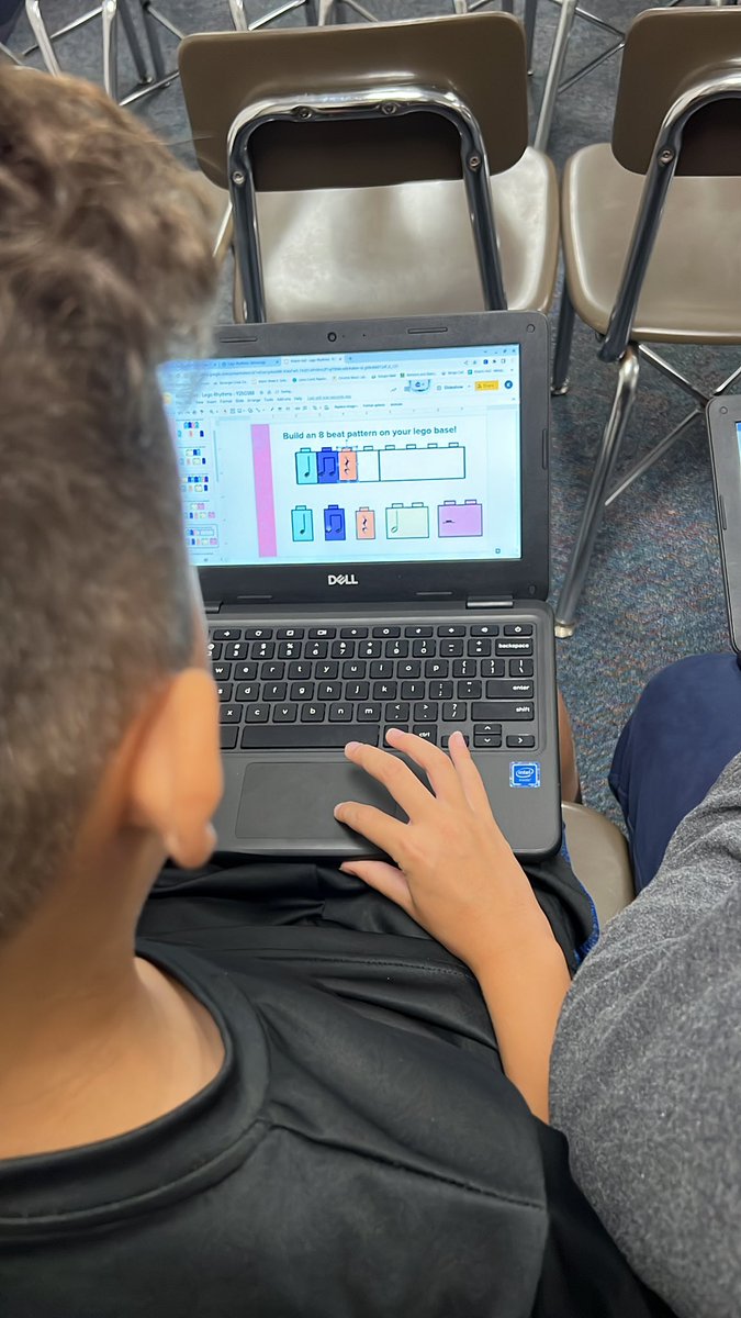 barkermusicfcps's tweet photo. Students are working on building their Lego rhythms this morning. They are going to choose their favorite one to perform. https://t.co/D9IrQVbjMP