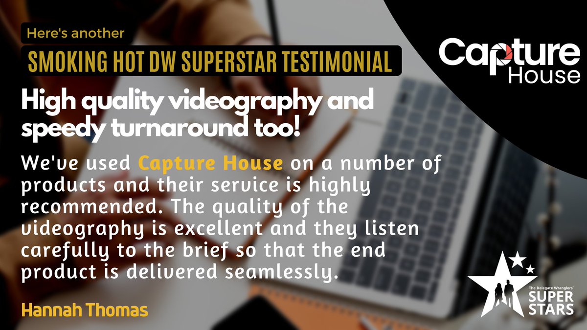 Del_Wranglers's tweet photo. ▶ Incoming DW Superstar testimonial for the team at @CaptureHouse_  - well done guys! Check out their DW Superstars listing here:
https://t.co/4Hg7g5Zoti
And this could be you next time! If you want to find out how you could be:
 https://t.co/C1llzRpjHG https://t.co/UajgJ5HOqc