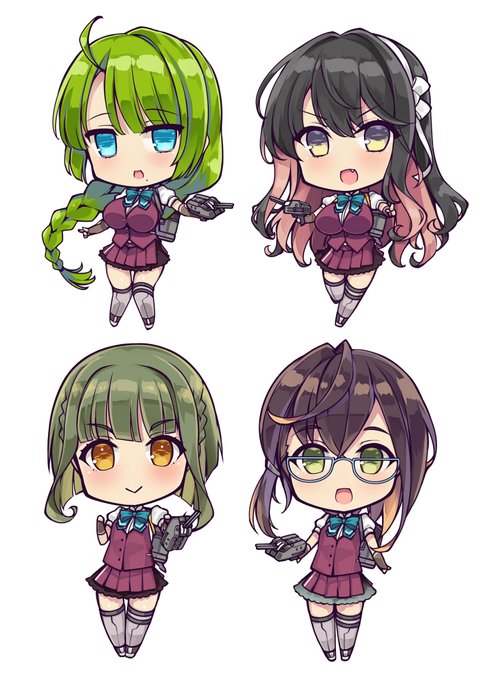 〆切ギリギリでしたが間に合ったので夕雲型オンリー用の新作アクキーとして4種類出せます…!個人的に浜波とか岸波とかも描きたいので缶バッジとかも作ろうかなーと。
 #主力オブ主力 