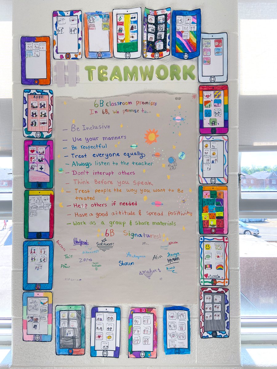 6B was super excited to create their classroom promises and examine the qualities they like in a good friend! #grade6 #classroompromises #grade6teacher #mspersaudsclassroom #goodfriendqualities