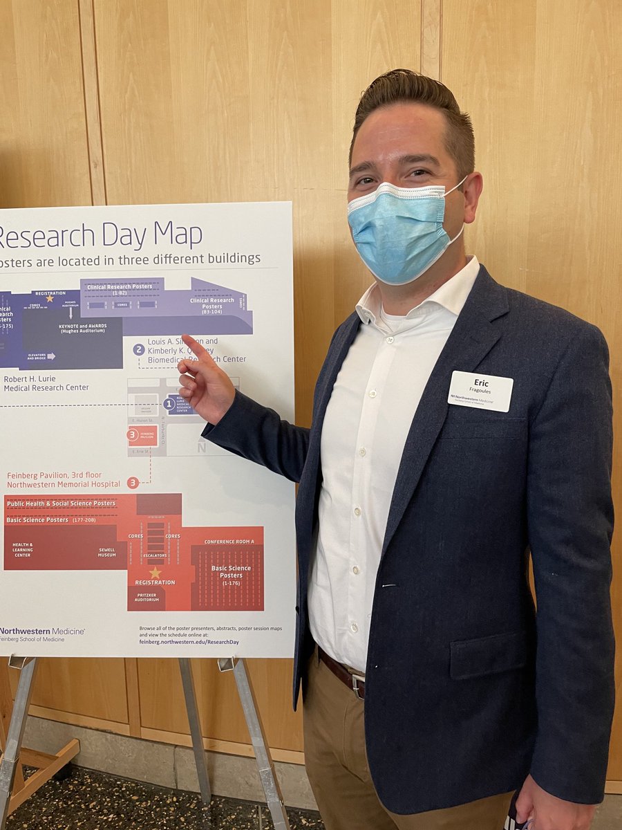 melinrogovin's tweet photo. #RESEARCHDAY ⁦@NUFeinbergMed⁩ ⁦@FSMFoundations⁩ Hey everyone you’re going to find Eric in the clinical research poster section! We want to meet you! https://t.co/F8ccDir7dX
