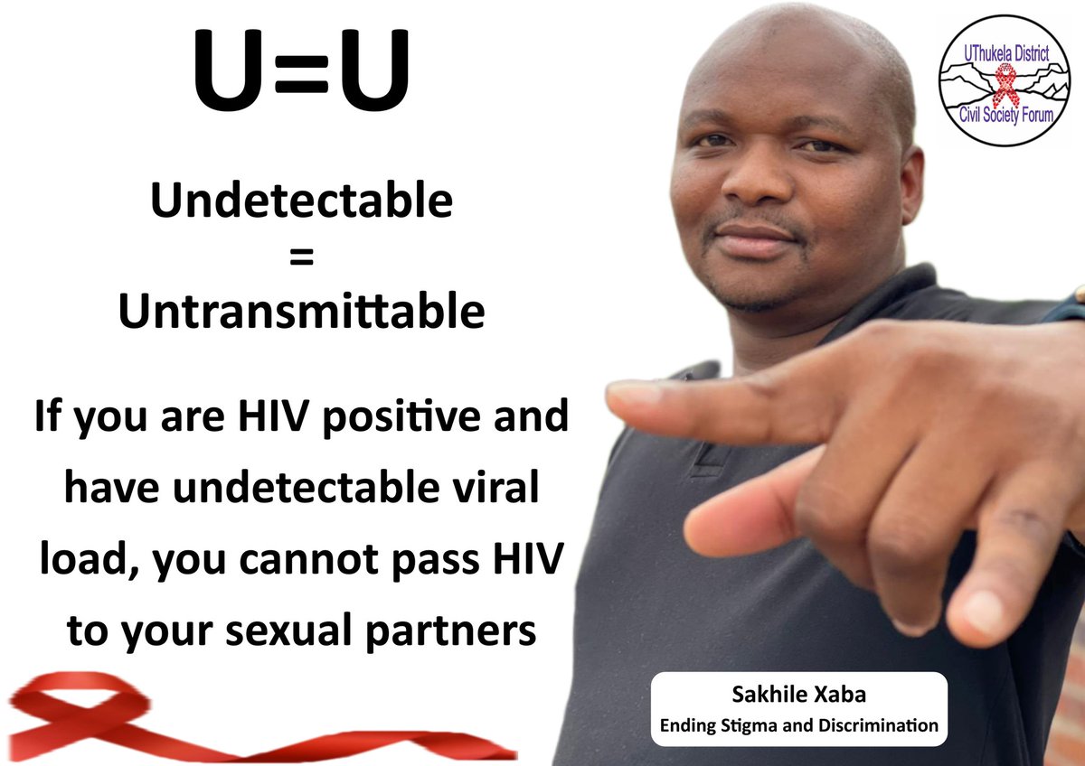 SakhileXaba's tweet photo. South African government needs to endorse U=U strategy and launch it soon. We can save many lives and keep more people on treatment. Thank you @Mandisa_Dukashe, @SA_AIDSCOUNCIL & @CsfSanac #Ending_stigma https://t.co/Yvs7aHETNp
