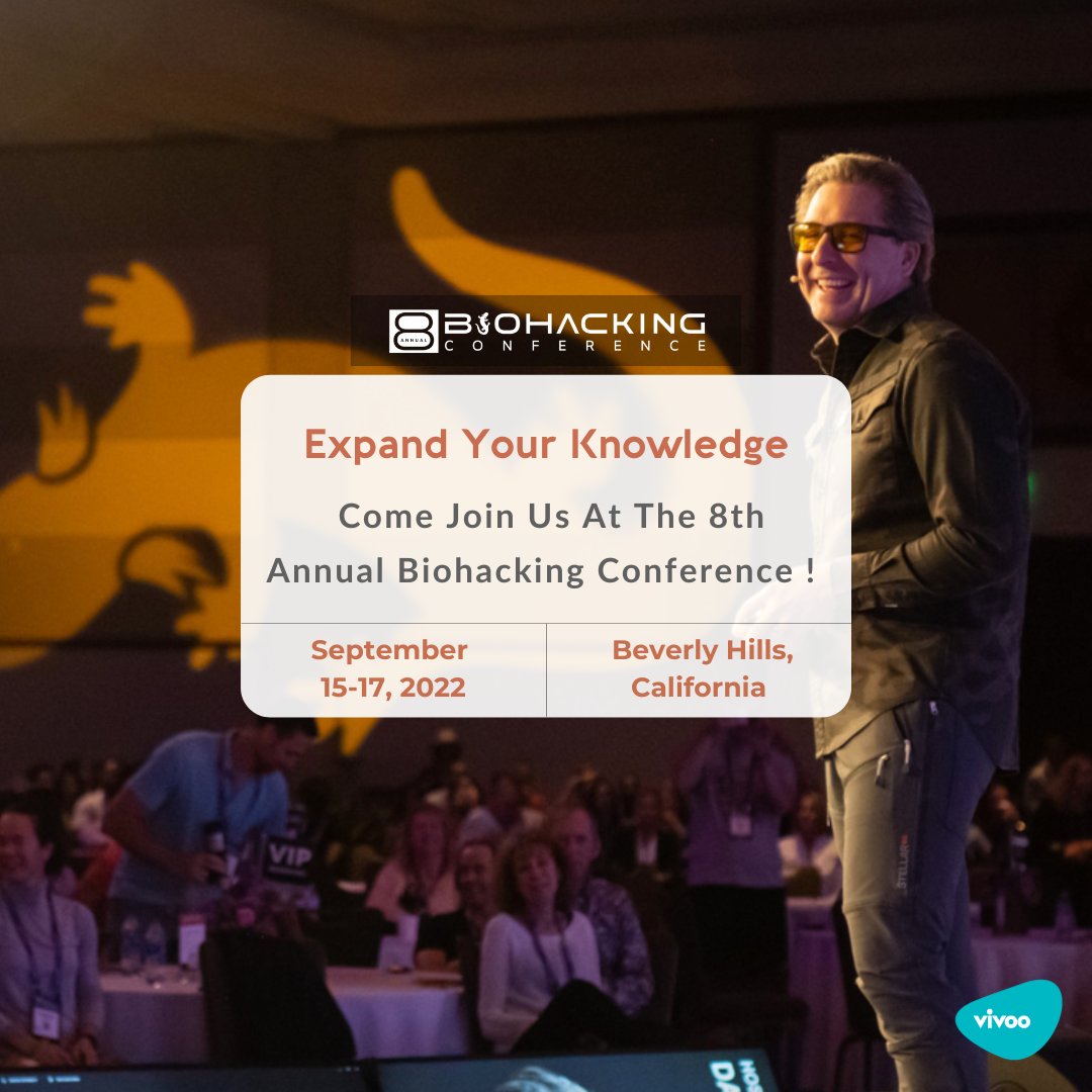 We are one of the sponsors of the Biohacking Conference on the 15th of September. It is one of the biggest biohacking events of the year, hosted by the legendary  #DaveAsprey. Check out the goodie bags for free #Vivoo samples! 💙 ✨
#biohackingconference2022