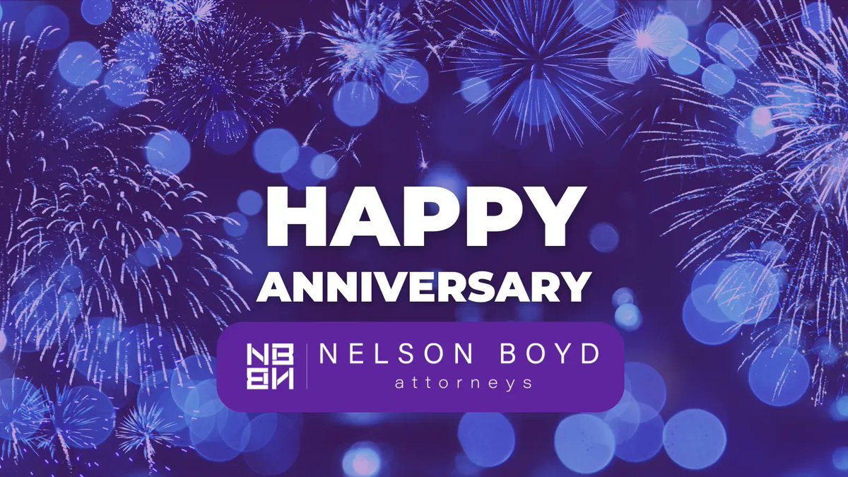 nelsonboydlaw's tweet photo. Happy 13th Anniversary to Nelson Boyd! 
Although we have a combined 70 years of experience as lawyers, we both agree that our 13 years as law partners at Nelson Boyd have been the most satisfying of our careers. https://t.co/Bmgfz133TU