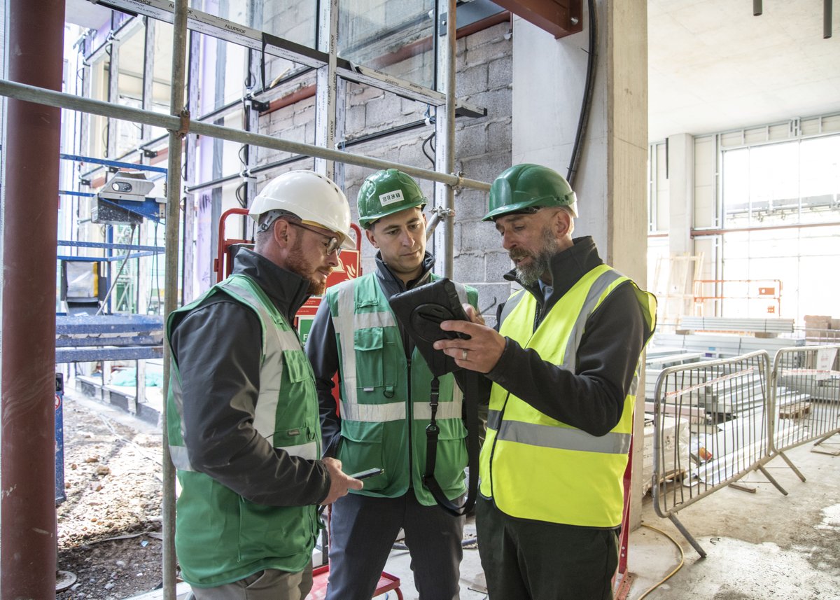 Green Hat's Paul Griffiths with BECT's Andrew Triggs MCIOB and Alex James today at Landore Court in Cardiff. Paul delivered training on Construction Dust then undertook  a collaborative full site H&amp;S and environmental tour.

#safety #health #environmental #collaboration #BECT