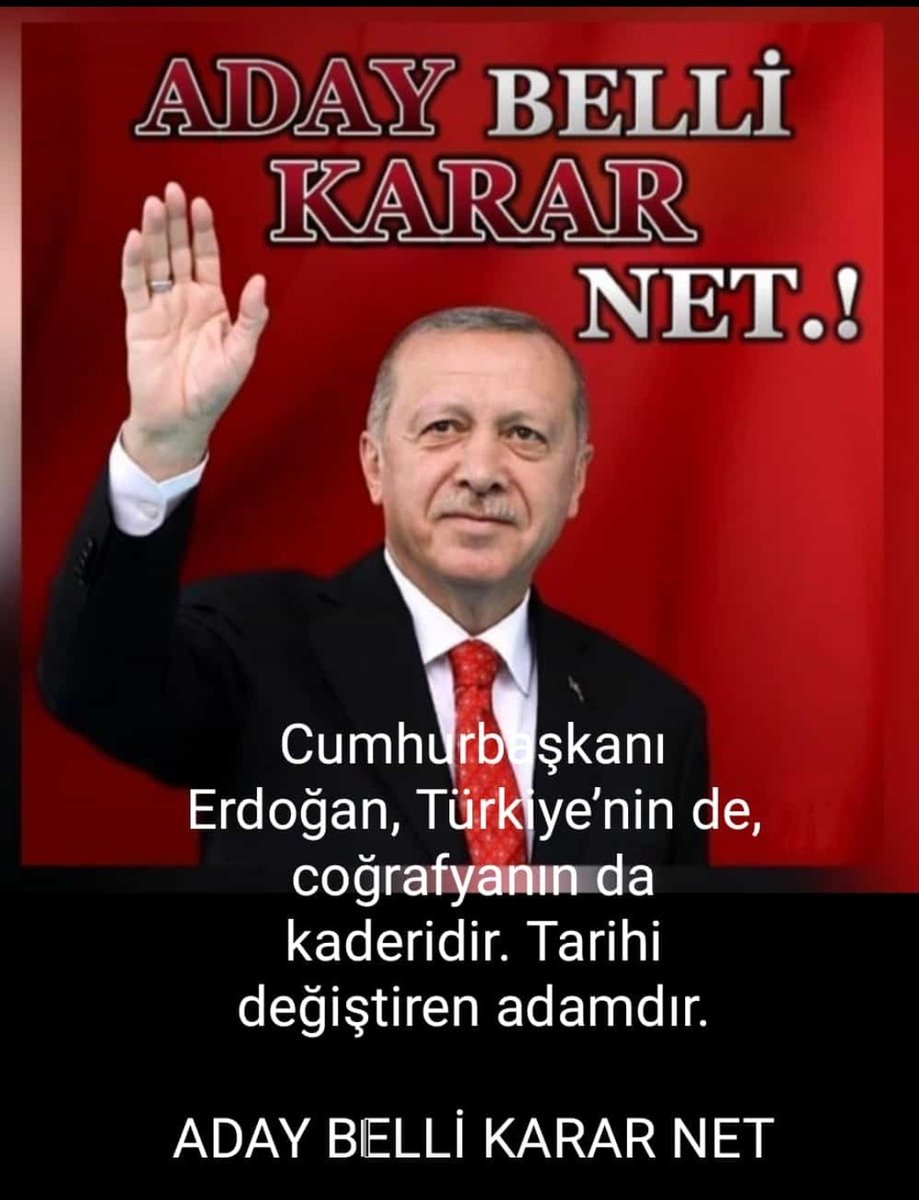 <a href="/aslandegirmenci/">Aslan Değirmenci</a> Allah yar ve yardımcımız olsun Türkiye m Seninleyiz <a href="/RTErdogan/">Recep Tayyip Erdoğan</a> Seni Yine Başkan Seçeceğiz İnşaallah 2023 te de Seçimleri Cumhur İttifakı Ve <a href="/RTErdogan/">Recep Tayyip Erdoğan</a> Kazanacak İnadına değil VATAN İçin OYLARIMIZ @RTERDOGANA