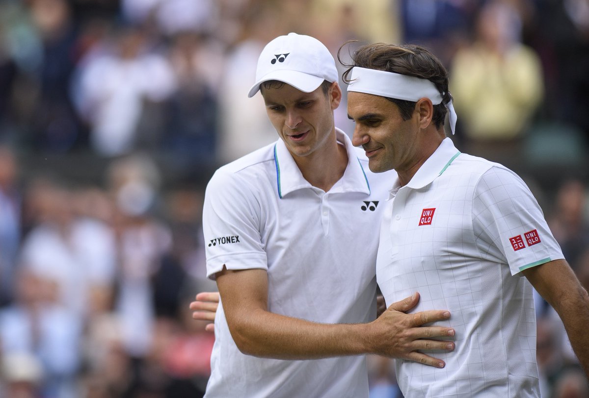 It was an honor to experience your game for all these years and to share the court with you @rogerfederer. You’ve been an inspiration to me and many many others. Congratulations on a legendary career and good luck for the future 🙏🏼