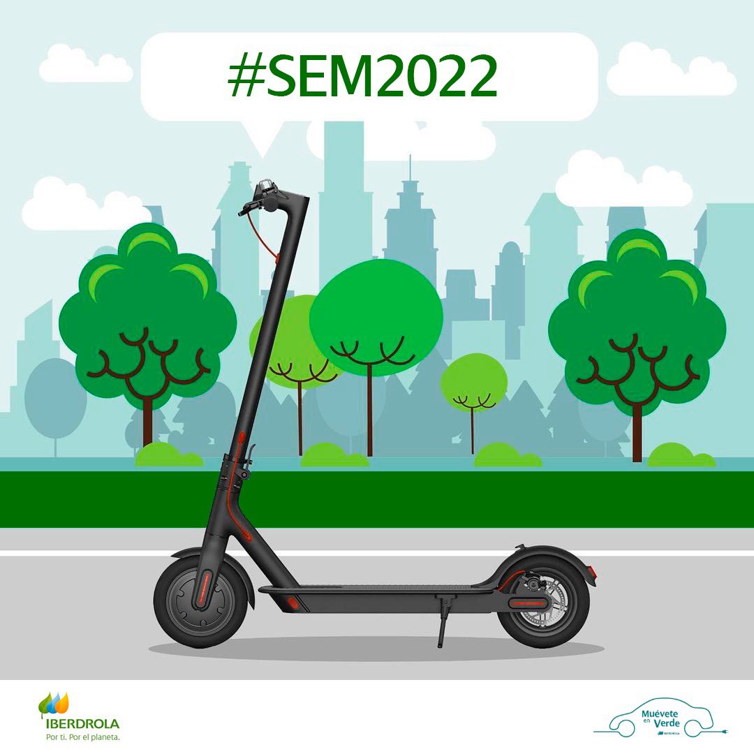 iberdrola's tweet photo. 🔥 𝐒𝐎𝐑𝐓𝐄𝐎 🔥

🛴 ¡Llega la Semana Europea de la Movilidad y queremos ayudarte a que te muevas en VERDE por tu pueblo o ciudad!🌳 

🎁 ¡¡REGALAMOS un patinete eléctrico para que dejes atrás los malos humos!! 🥳 #MueveteEnVerde 

👉 Síguenos
♻️ RT  
✍️ Comenta con #SEM2022 https://t.co/FUOC9MpJHR
