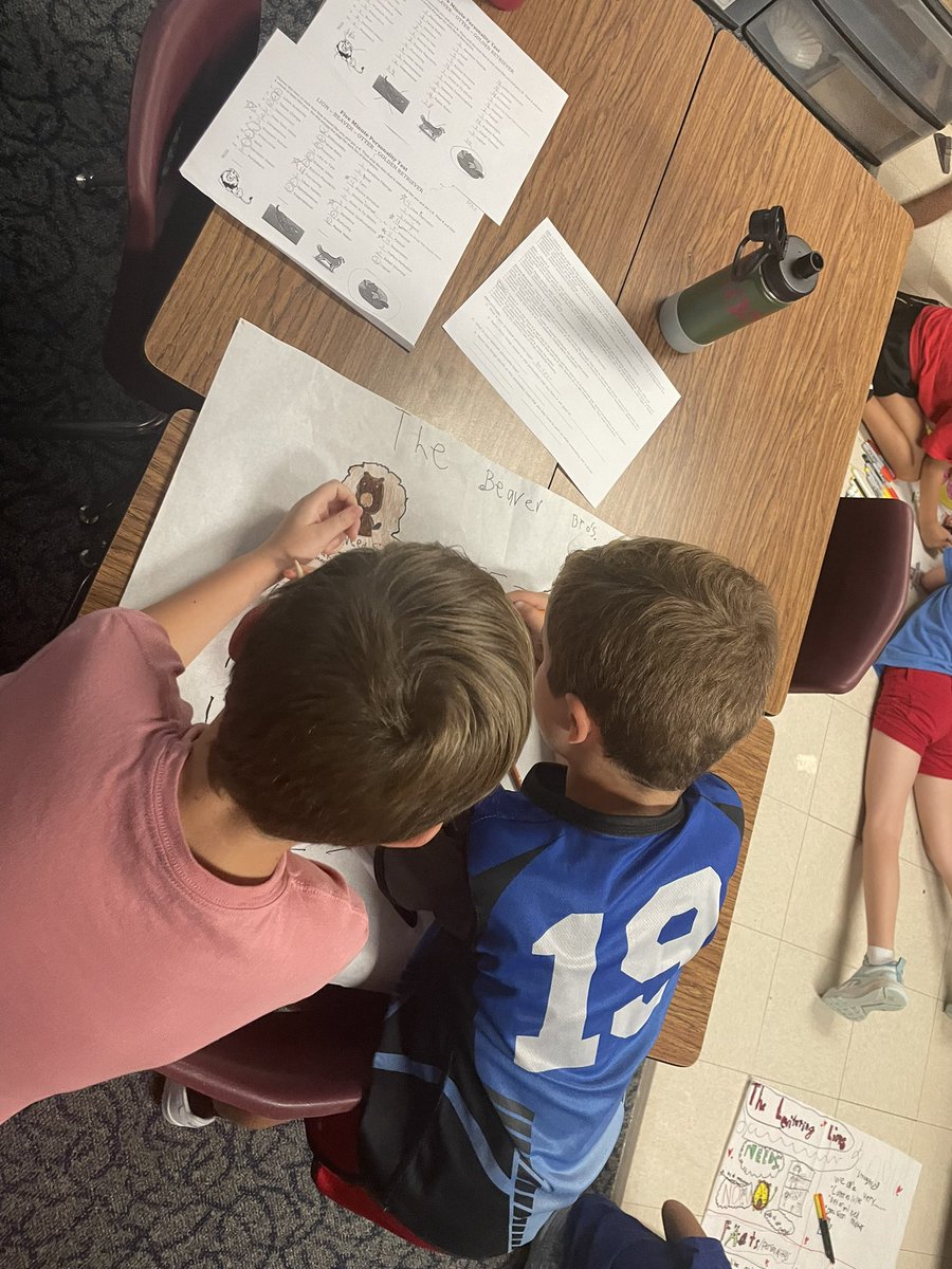 Beavers, Otters, Lions and Golden Retrievers are working on teams to create maps that show how we need all kinds to work snd learn from each other! <a href="/JustinJags/">Justin Elementary</a>