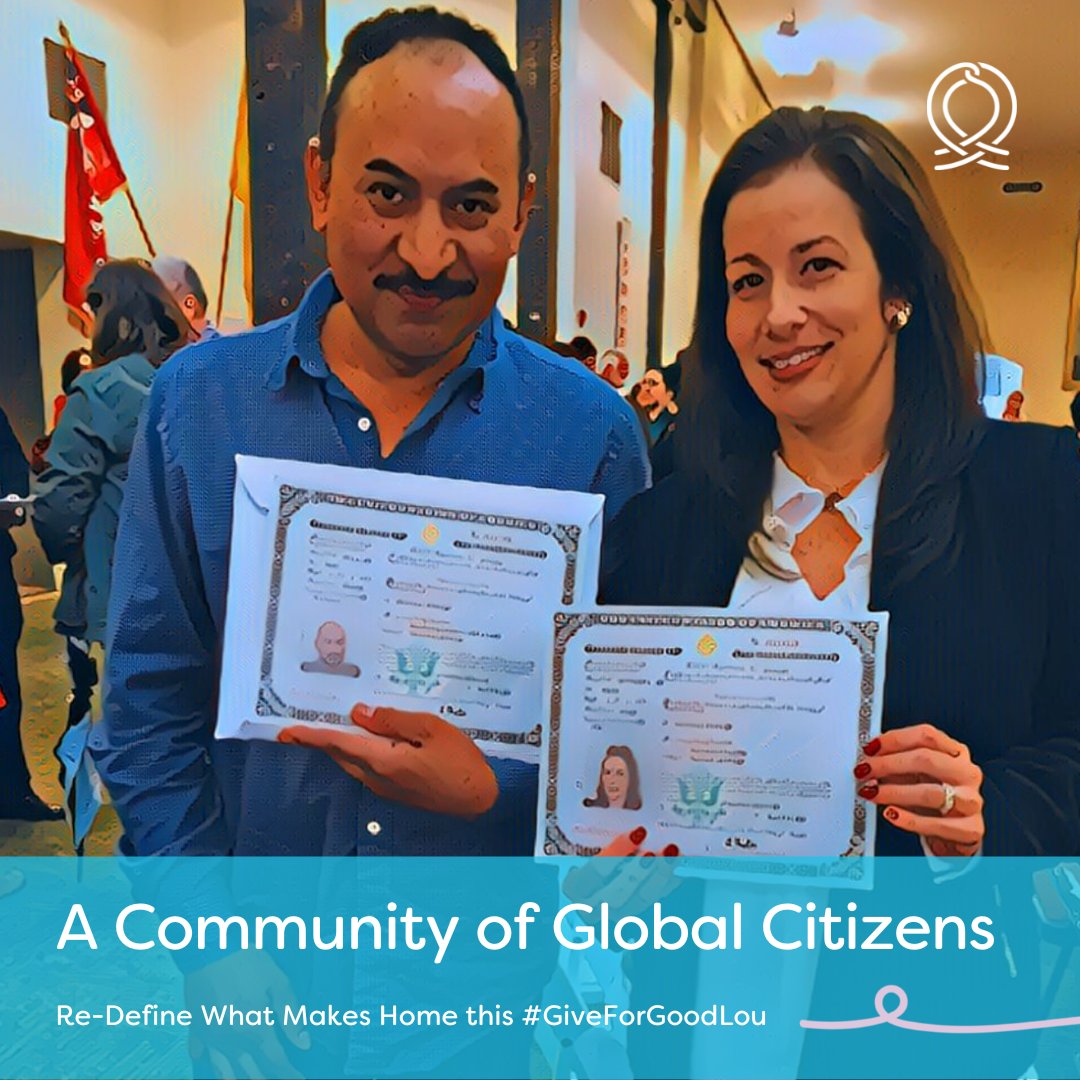 Today on #GiveForGoodLou, re-define what makes home. Global citizenship is the idea that identity transcends geography and responsibilities are derived from membership in humanity. Your gift today unlocks community and citizenship: giveforgoodlouisville.org/organizations/….

 #MakingKYHome