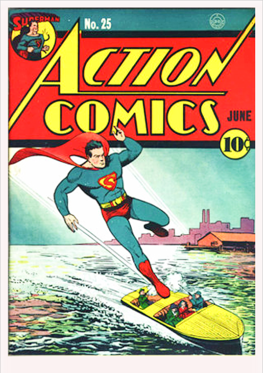 doctorow's tweet photo. Action Comics #25_June 1940_Wayne Boring cover art https://t.co/KAJrxweAI6 https://t.co/hjKe1Lo9VS
