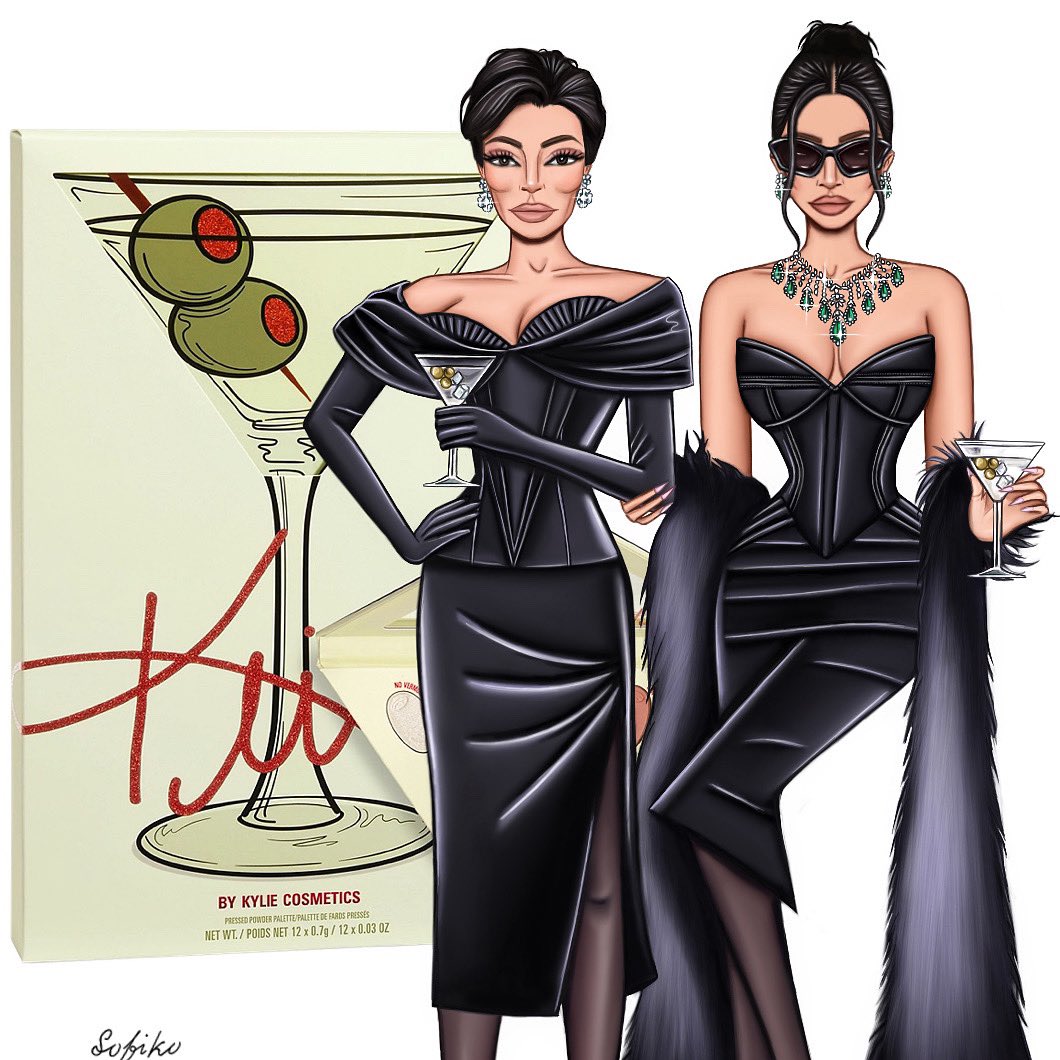 sofiko_arts's tweet photo. Kris Collection round 2🍸🖤🫒
Congrats on the release of a new legendary collection @KrisJenner x @kyliecosmetics x @KylieJenner 🍸🖤🫒
#KrisCollection #KylieCosmetics
https://t.co/F1zeCn4sGu
#KrisJenner #KylieJenner #TheKardashians #illustration #fashion #artwork #style #art https://t.co/ZL6EyOreld