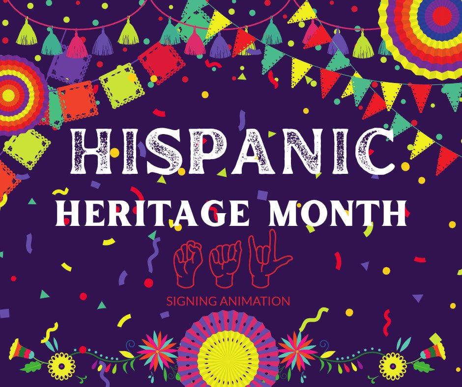 SignAnimation's tweet photo. Hola! Happy Hispanic Heritage Month from Signing Animation!!
#hardofhearing #Animation #deafanimation #deafanimator #ASL #americansignlanguage #visualdevelopment #hoh #3dartist #3dart #Deaffilm #DeafStories #3danimation #visdev #liftofffilm #3dmodel #3dmodeling #3ddesign https://t.co/xGRJcYnzkD