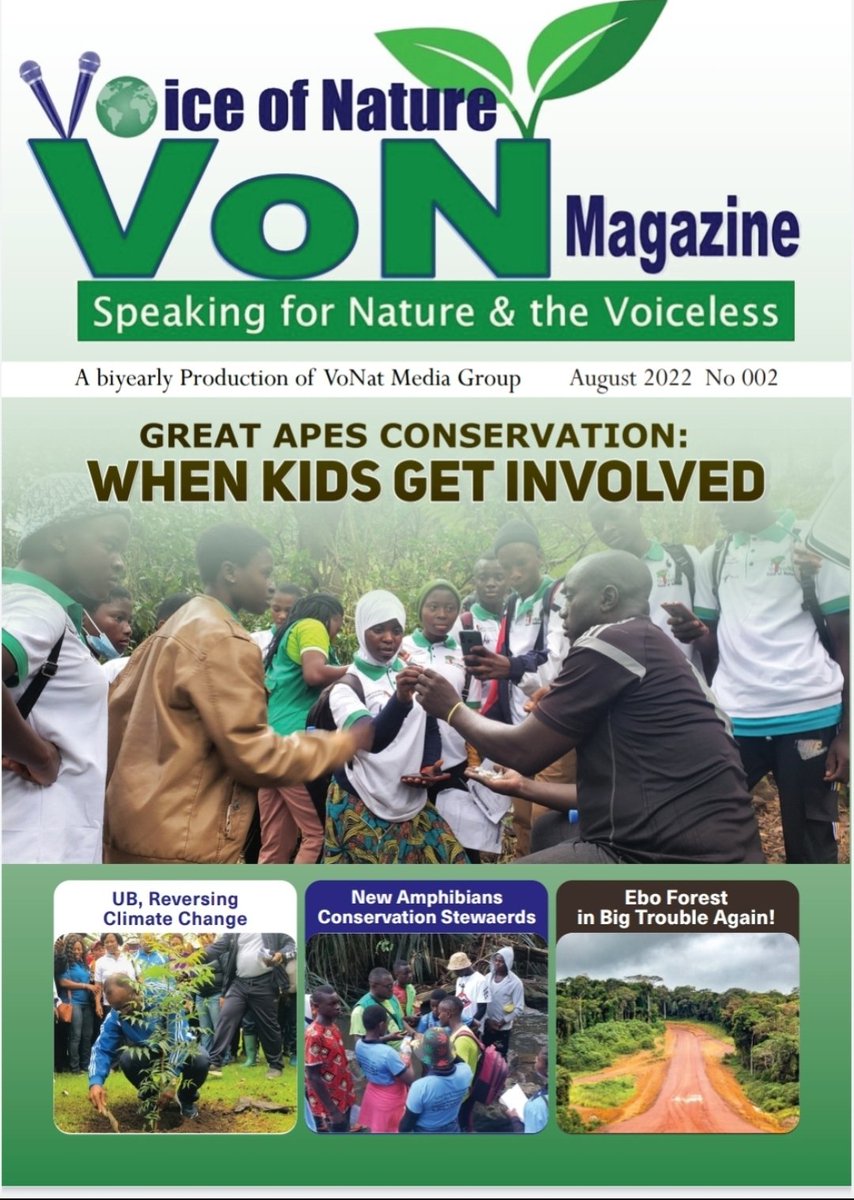 Get a Free Copy of Our Environmental Magazine at👇🏽👇🏽: voiceofnaturenews.info/von-magazine/

#EnvironmentalMagazine #EnvironmentalNews #ClimateChangeNews #GreatApes #GreatApesConservation #MountCameroon #MountCameroonNationalPark #TraditionalKnowledge #BeliefSystems #VoNMagazine
<a href="/gijn/">Global Investigative Journalism Network</a>