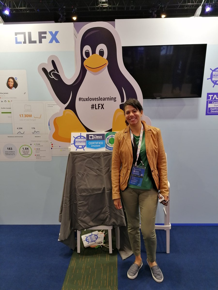 renaborges's tweet photo. Nice day at the #OSSummit #ossummitEU #tuxloveslearning  @LF_Training
Looking forward to completing my course and get certified soon 🤗 https://t.co/rDQMQMEaIf