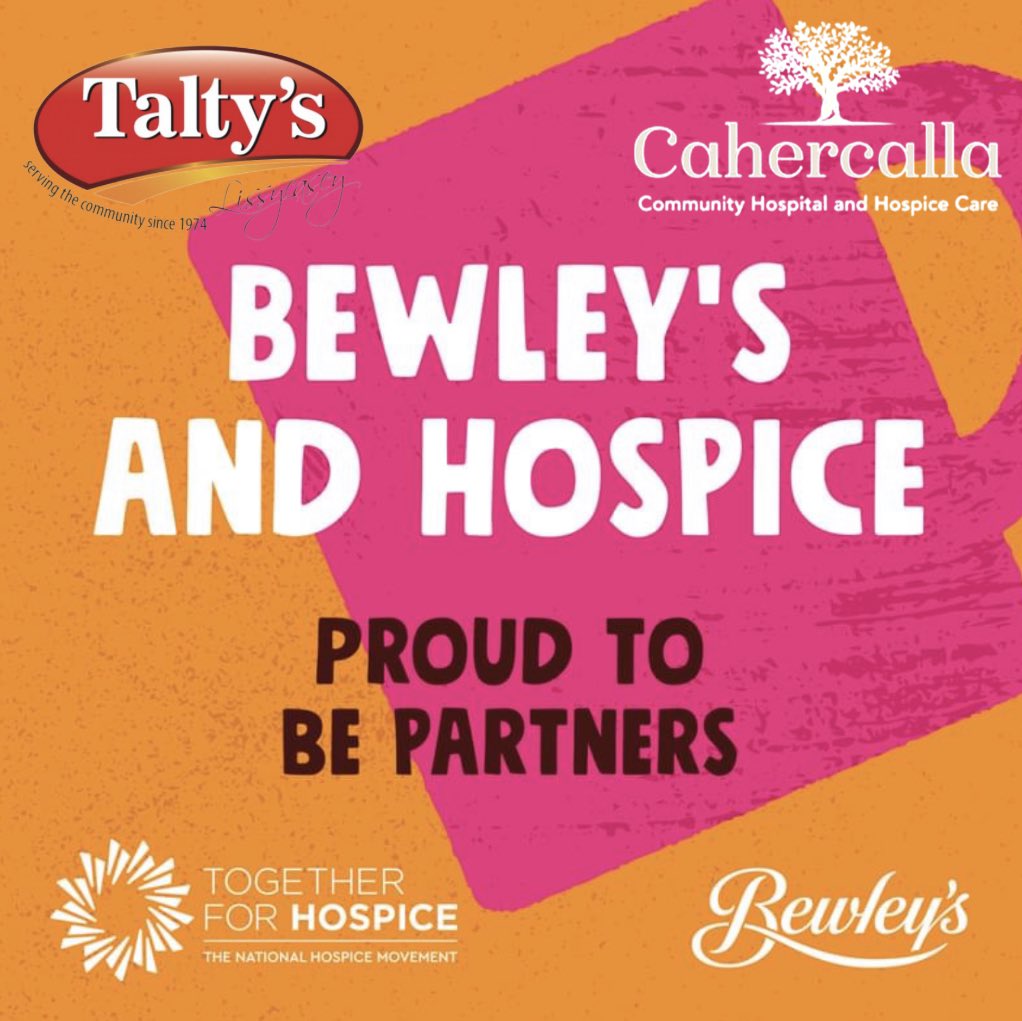 TLissycasey's tweet image. Here at Talty's we are hosting a Coffee Morning in aid of Cahercalla Hospice. Join us and support a great cause. Thursday September 22nd 9am to 11am. Hope you can make it. #Togetherforhospice #Bewleys #Hospice #coffeemorning