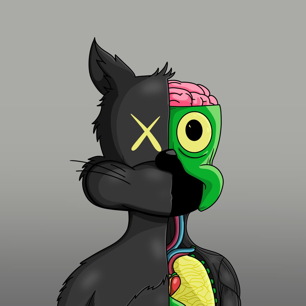 wanderscheme's tweet photo. Sup guys! It’s been a while since I’ve posted som’thing ! Here’s my version of a #Kaws @DegenToonz. Let me know what you’d like to see next ! https://t.co/9YbQ4IWcv7