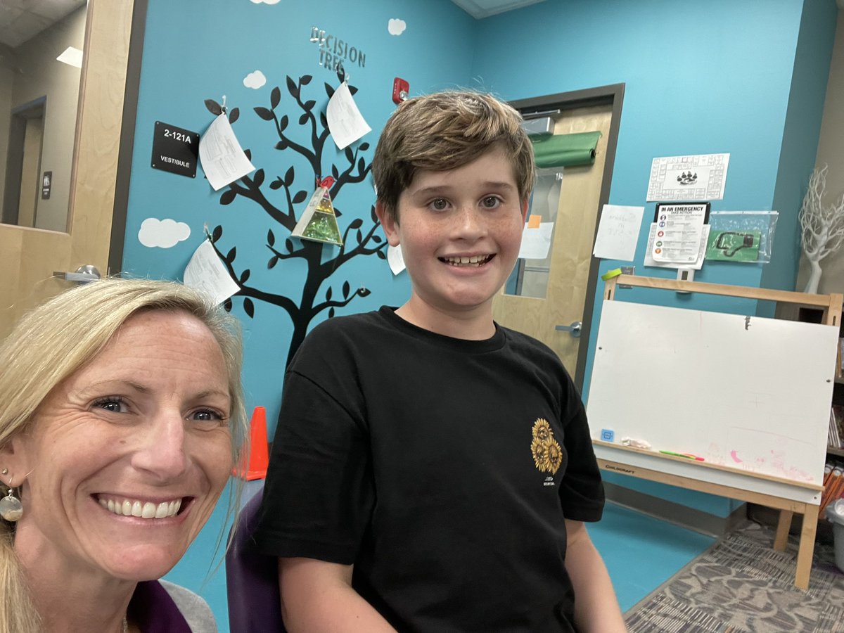 Nothing like meeting a new student to my school that came from my former school in Lake County! Sawgrass Bay! Small world!!!