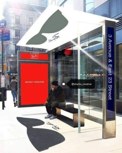 aDisenoMX's tweet photo. Muy creativos los de Ray-Ban con su publicidad. 
#diseño #design #publicidad https://t.co/TA46tHSpGT