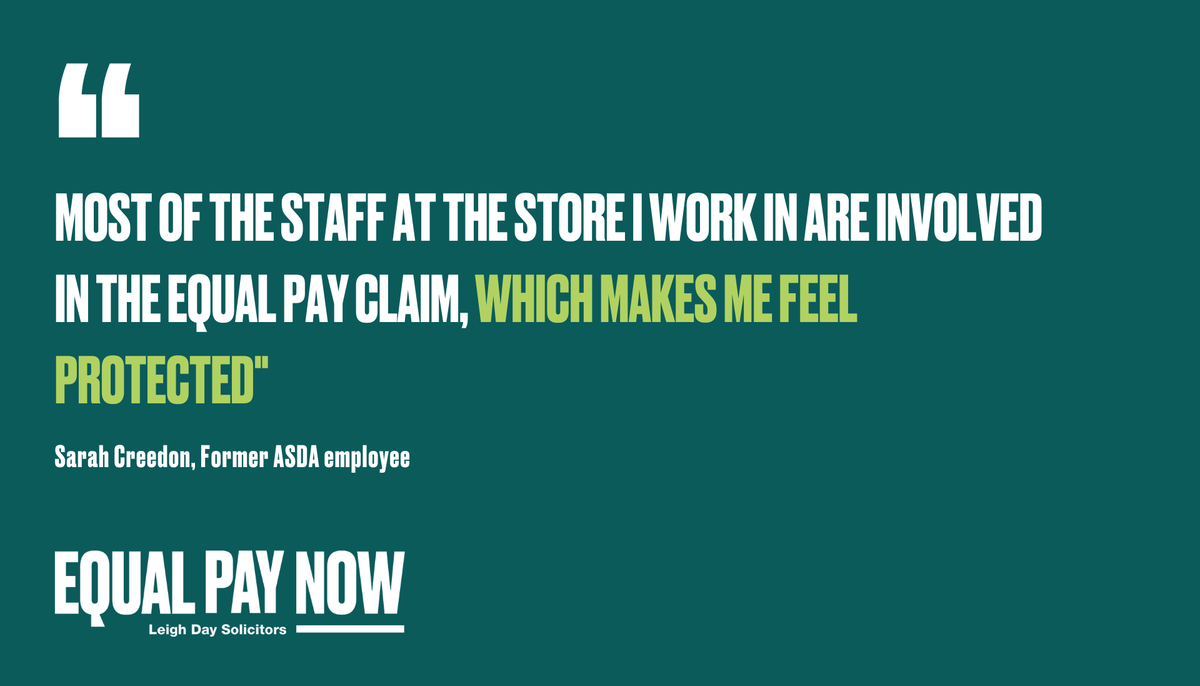 Asda employee explains how the Equal Pay Now campaign made them feel confident in bringing a claim.

leighdaylaw.info/3hKNB1A