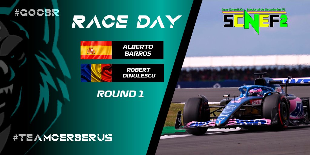 🇬🇧#RACEDAY: <a href="/F1Friendscup/">skansjsj</a>🇬🇧 

-We didn't qualified to SCNEF1 but this is an opportunity to achieve some good fights for the title. This is going to be our line up:

🇪🇸 @Barrooss13 🇪🇸
🇷🇴 @CBRxRobert 🇷🇴

-Good luck boys!!

#GoCBR #TeamCerberus #SCNEF2