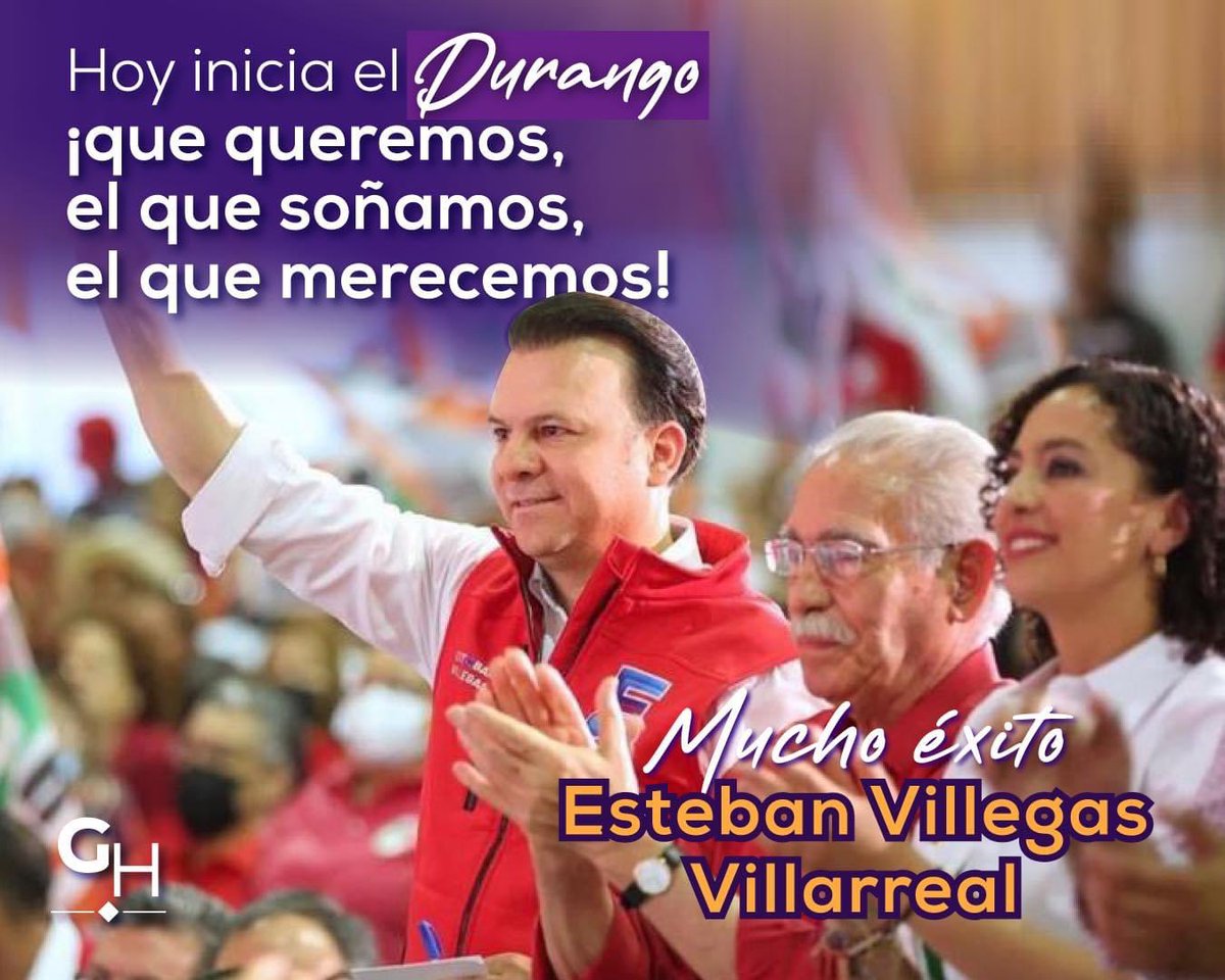GabyHLopez's tweet photo. 👏🏻 Felicito a @EVillegasV por su toma de posesión como Gobernador de Durango.

¡Hoy inicia el trabajo para construir el Durango que queremos, el que soñamos, el que merecemos! de la mano y la visión de nuestro Gobernador.

Le deseo el mayor de los éxitos en su gestión. 💯 https://t.co/d7d0XCIivq