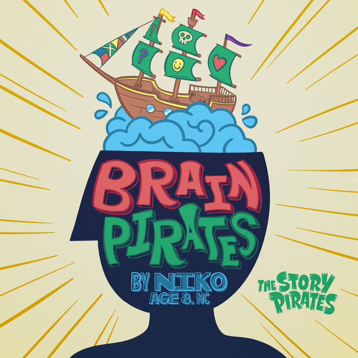 A very fancy new #StoryPiratesPodcast! A different kind of pirates help solve problems in a kid’s brain in 8-year-old Niko’s “Brain Pirates.” And in 5-year-old Paloma’s “Camel Humps,” we’re reminded that it’s what’s on the inside that counts, even for a camel without a hump!